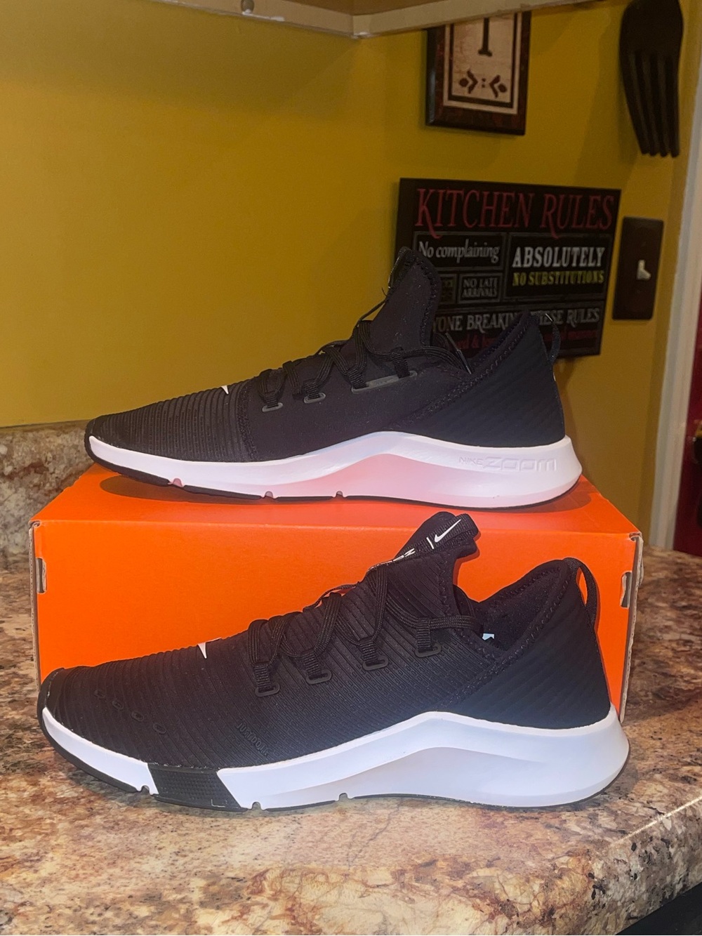 Nike Black and White Women's Running Sneakers